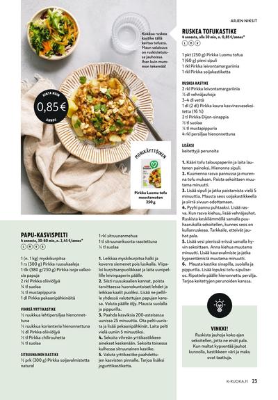 K-Ruoka tarjouslehti viikolta 42 sivu 23