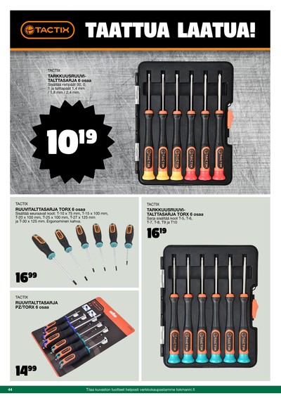 Tokmanni tarjouslehti viikolta 42 sivu 44