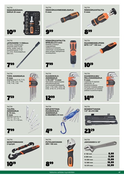 Tokmanni tarjouslehti viikolta 42 sivu 47
