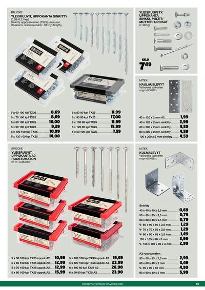 Tokmanni tarjouslehti viikolta 42 sivu 59