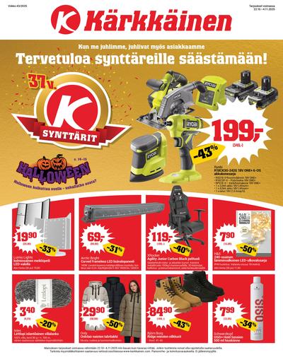 Kärkkäinen tarjouslehti. Voimassa: 22/10/25 - 04/11/25