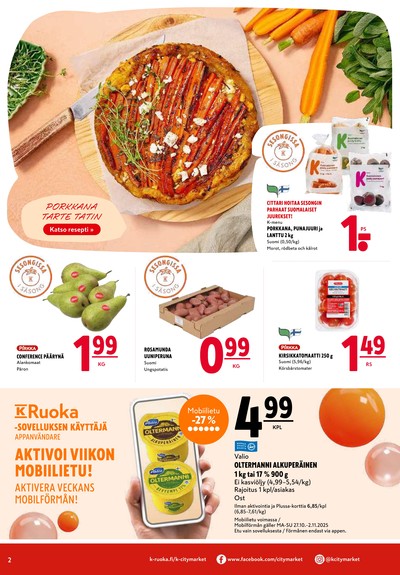 K-Citymarket tarjouslehti viikolta 44 sivu 2