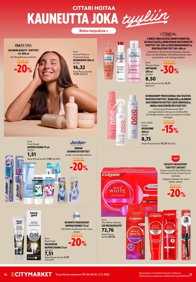 K-Citymarket tarjouslehti viikolta 44 sivu 14