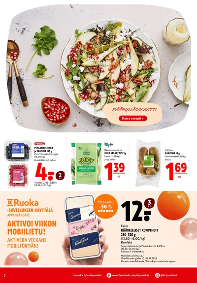 K-Citymarket tarjouslehti viikolta 44 sivu 2