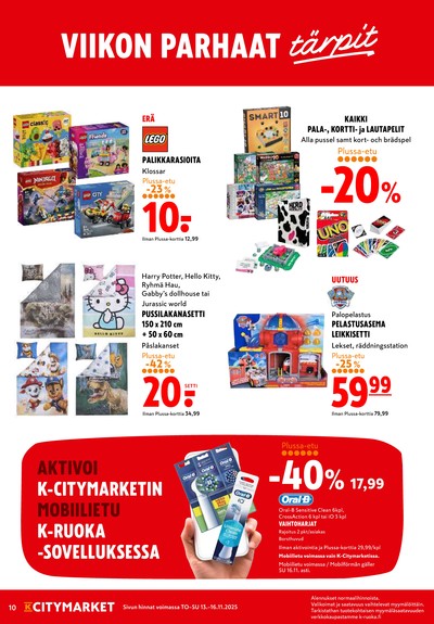 K-Citymarket tarjouslehti viikolta 44 sivu 10