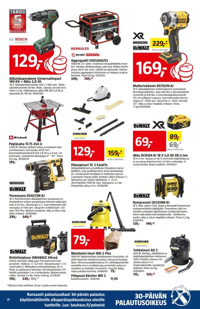 Bauhaus tarjouslehti viikolta 45 sivu 21