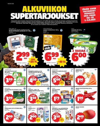 Tokmanni tarjouslehti. Voimassa: 03/11/25 - 05/11/25