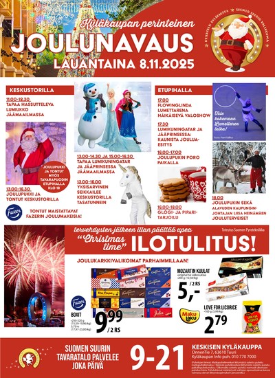 Keskinen tarjouslehti. Voimassa: 05/11/25 - 11/11/25