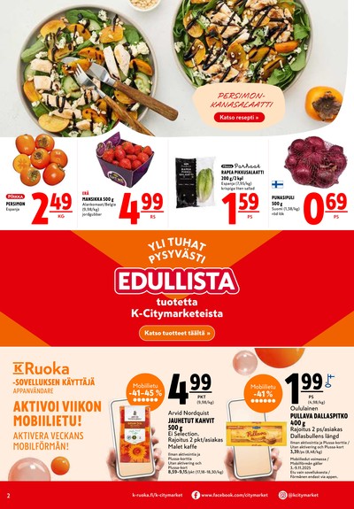 K-Citymarket tarjouslehti viikolta 45 sivu 2
