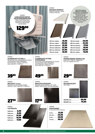 Tokmanni tarjouslehti viikolta 46 sivu 38