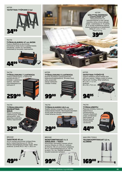 Tokmanni tarjouslehti viikolta 46 sivu 43