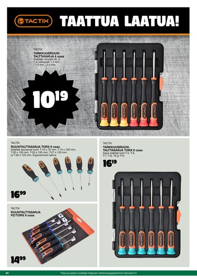 Tokmanni tarjouslehti viikolta 46 sivu 44