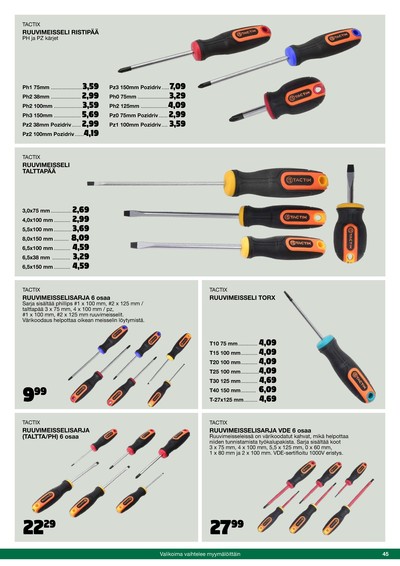Tokmanni tarjouslehti viikolta 46 sivu 45