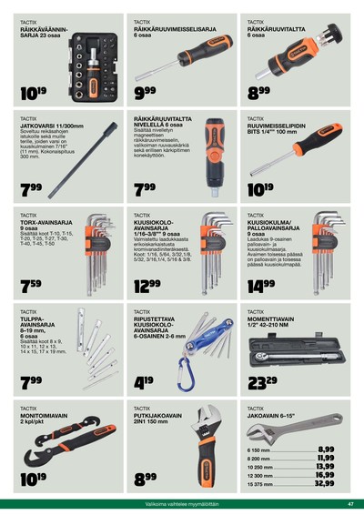 Tokmanni tarjouslehti viikolta 46 sivu 47