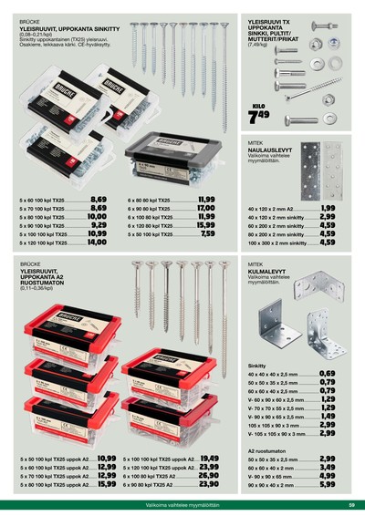 Tokmanni tarjouslehti viikolta 46 sivu 59