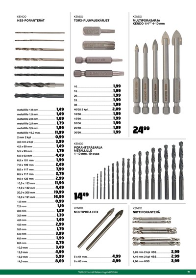Tokmanni tarjouslehti viikolta 46 sivu 71