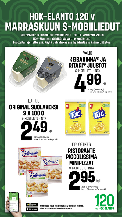S-Market tarjouslehti. Voimassa: 01/11/25 - 30/11/25