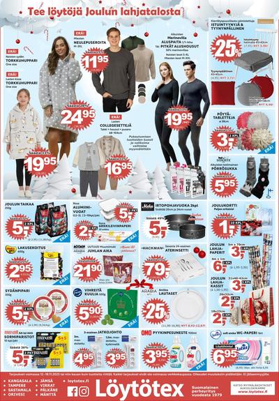 Löytötex tarjouslehti. Voimassa: 12/11/25 - 18/11/25