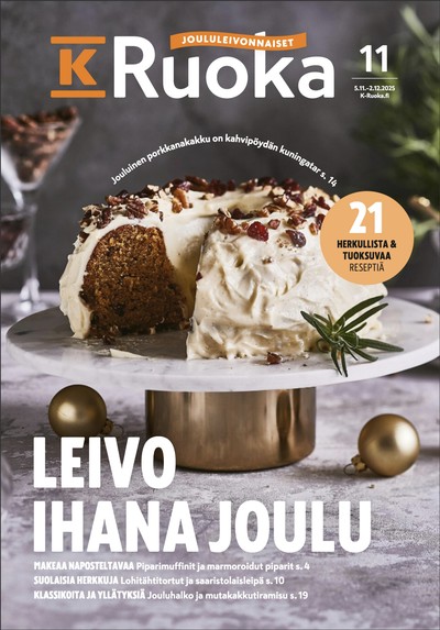 K-Ruoka tarjouslehti. Voimassa: 05/11/25 - 02/12/25