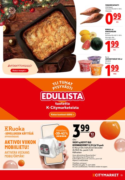K-Citymarket tarjouslehti viikolta 47 sivu 15