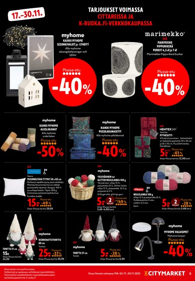 K-Citymarket tarjouslehti viikolta 47 sivu 9