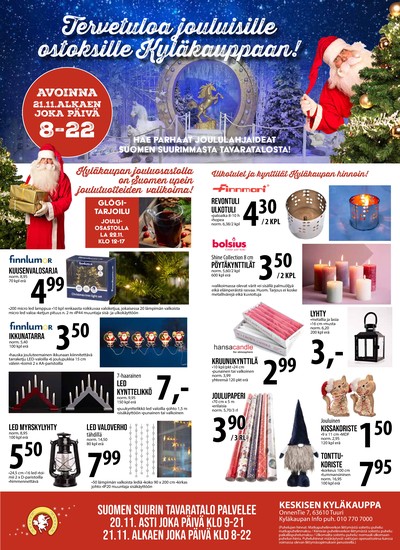 Keskinen tarjouslehti. Voimassa: 19/11/25 - 24/11/25