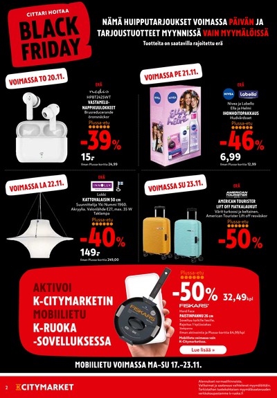K-Citymarket tarjouslehti viikolta 47 sivu 2
