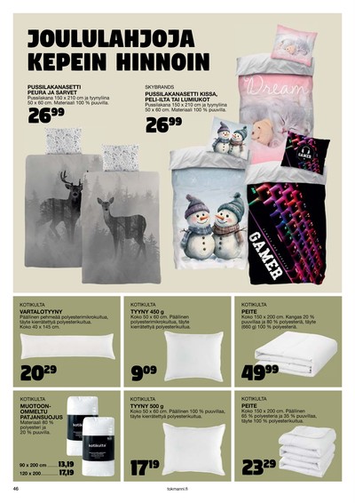 Tokmanni tarjouslehti viikolta 48 sivu 46