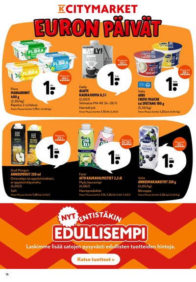 K-Citymarket tarjouslehti viikolta 48 sivu 16