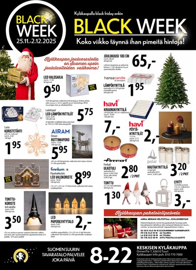 Keskinen tarjouslehti. Voimassa: 25/11/25 - 02/12/25
