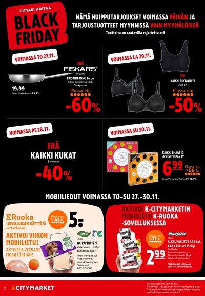 K-Citymarket tarjouslehti viikolta 48 sivu 2