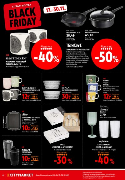 K-Citymarket tarjouslehti viikolta 48 sivu 8