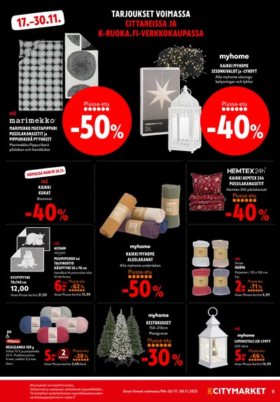 K-Citymarket tarjouslehti viikolta 48 sivu 9