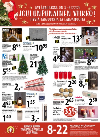 Keskinen tarjouslehti. Voimassa: 03/12/25 - 09/12/25