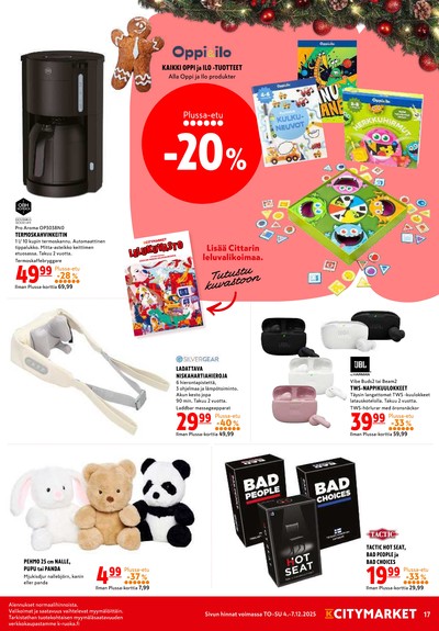 K-Citymarket tarjouslehti viikolta 49 sivu 17