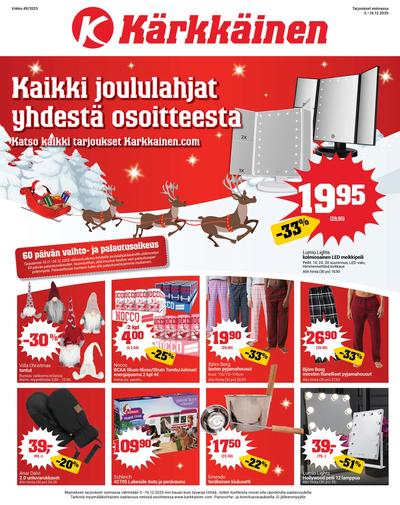 Kärkkäinen tarjouslehti. Voimassa: 03/12/25 - 16/12/25