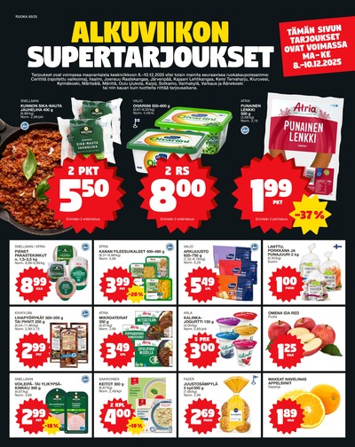 Tokmanni tarjouslehti. Voimassa: 08/12/25 - 10/12/25