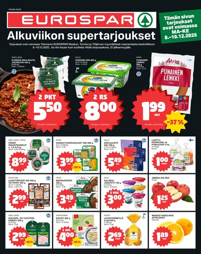 Tokmanni tarjouslehti. Voimassa: 08/12/25 - 10/12/25