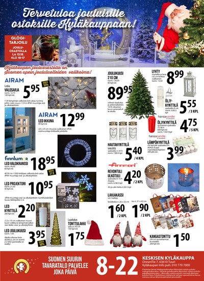 Keskinen tarjouslehti. Voimassa: 10/12/25 - 16/12/25