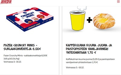 Alepa tarjouslehti. Voimassa: 10/12/25 - 16/12/25