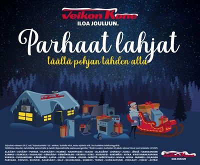 Veikon Kone tarjouslehti. Voimassa: 08/12/25 - 24/12/25