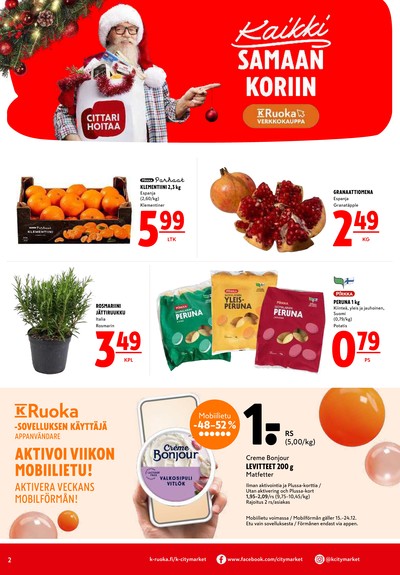 K-Citymarket tarjouslehti viikolta 52 sivu 2