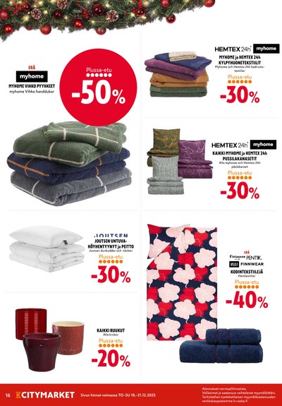 K-Citymarket tarjouslehti viikolta 52 sivu 16