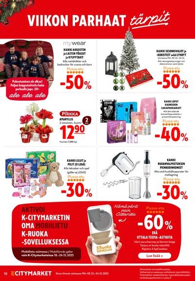 K-Citymarket tarjouslehti viikolta 52 sivu 10