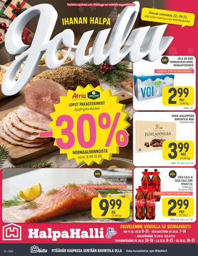 Halpa Halli tarjouslehti viikolta 52 sivu 1