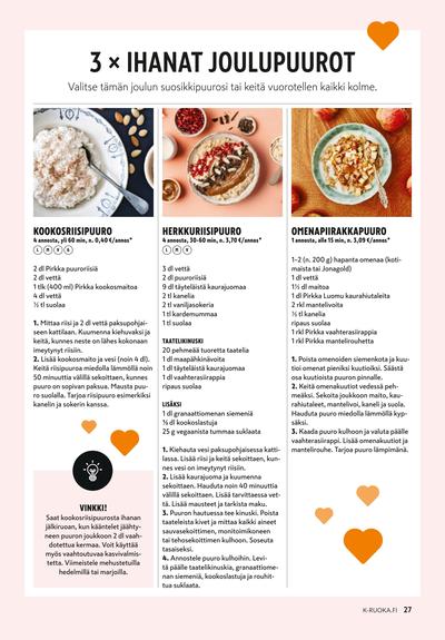 K-Ruoka tarjouslehti viikolta 1 sivu 27