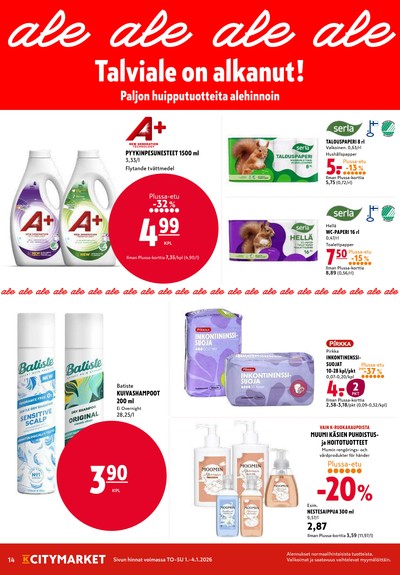 K-Citymarket tarjouslehti viikolta 1 sivu 14