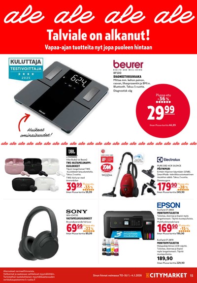 K-Citymarket tarjouslehti viikolta 1 sivu 15