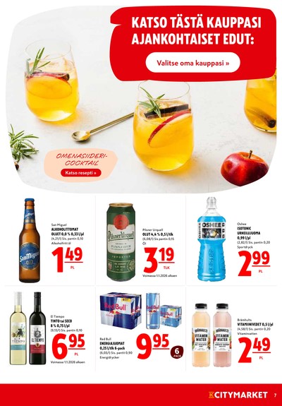 K-Citymarket tarjouslehti viikolta 1 sivu 7