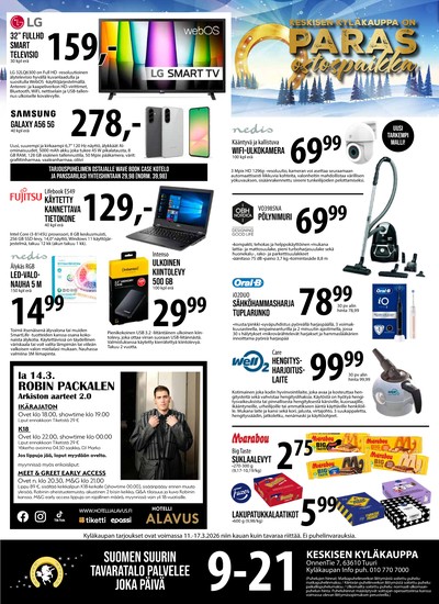Keskinen tarjouslehti. Voimassa: 11/03/26 - 17/03/26